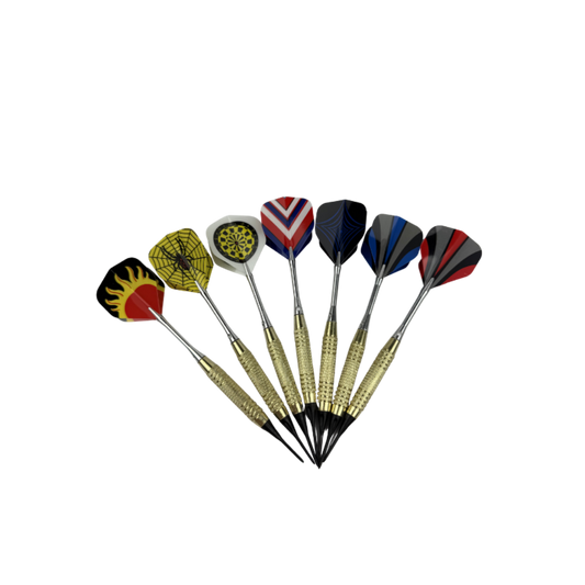 Dartpfeile 18 g – Messingbarrel, 1/4" Spitze & breite Flight